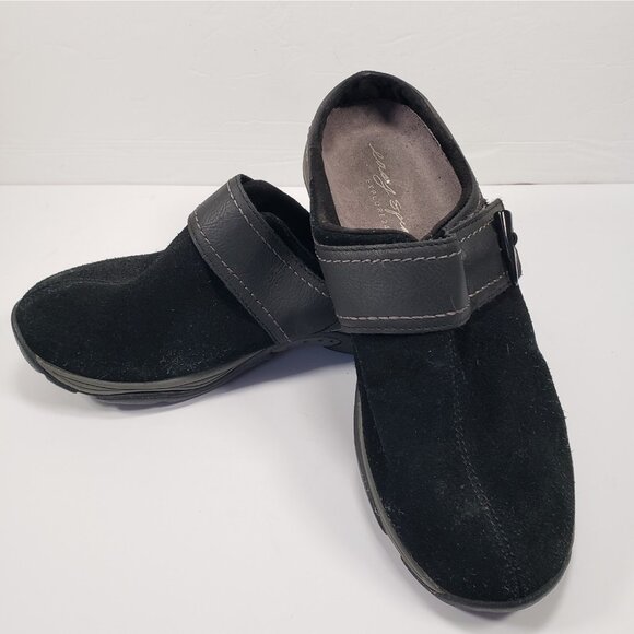 Easy Spirit Eseliana Women's 8.5M Black Slip On Shoes Leather Suede - Picture 2 of 10